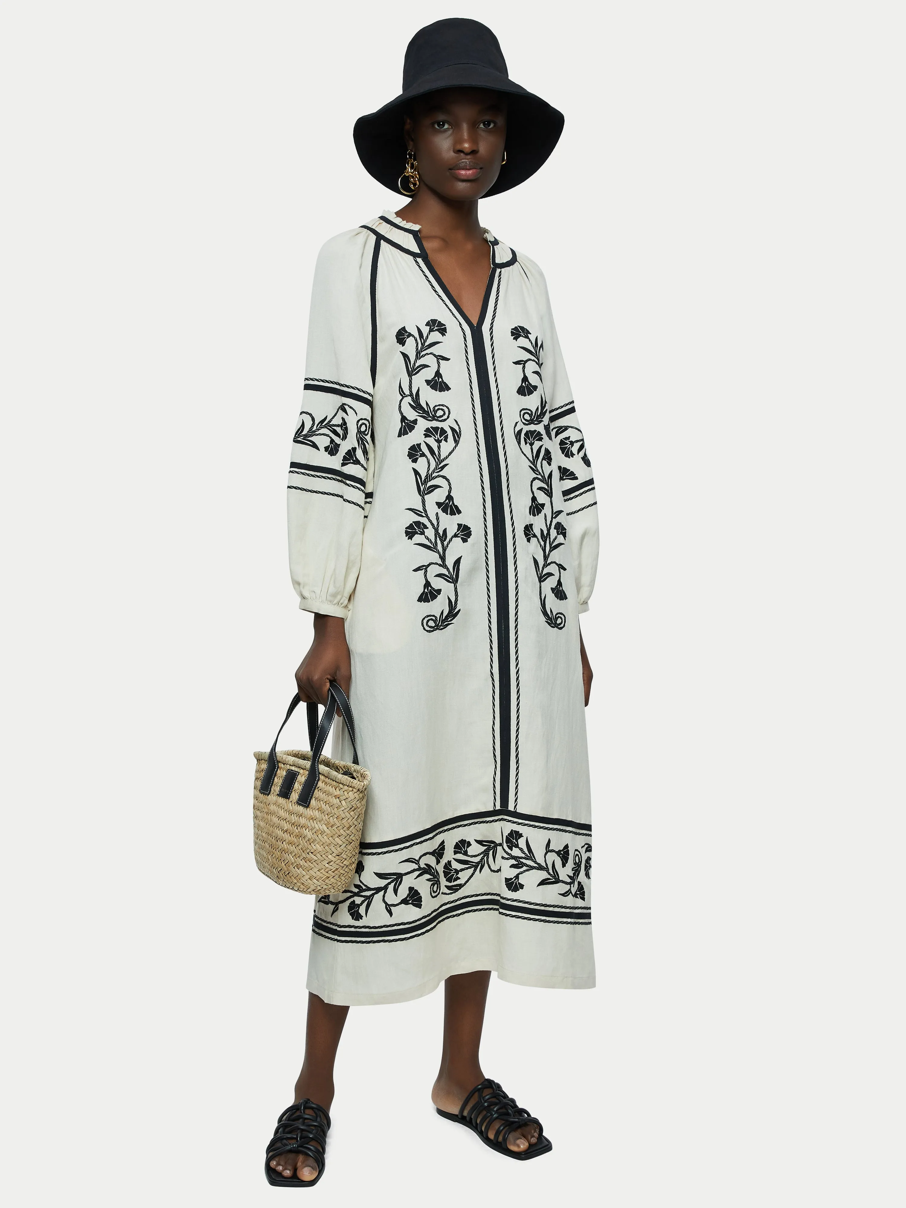 Cotton Canvas Hat | Black sold by Jigsaw product image thumbnail 2