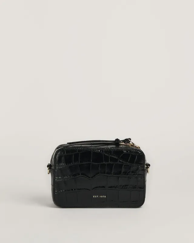 Farley Leather Crossbody Bag | Black sold by Jigsaw