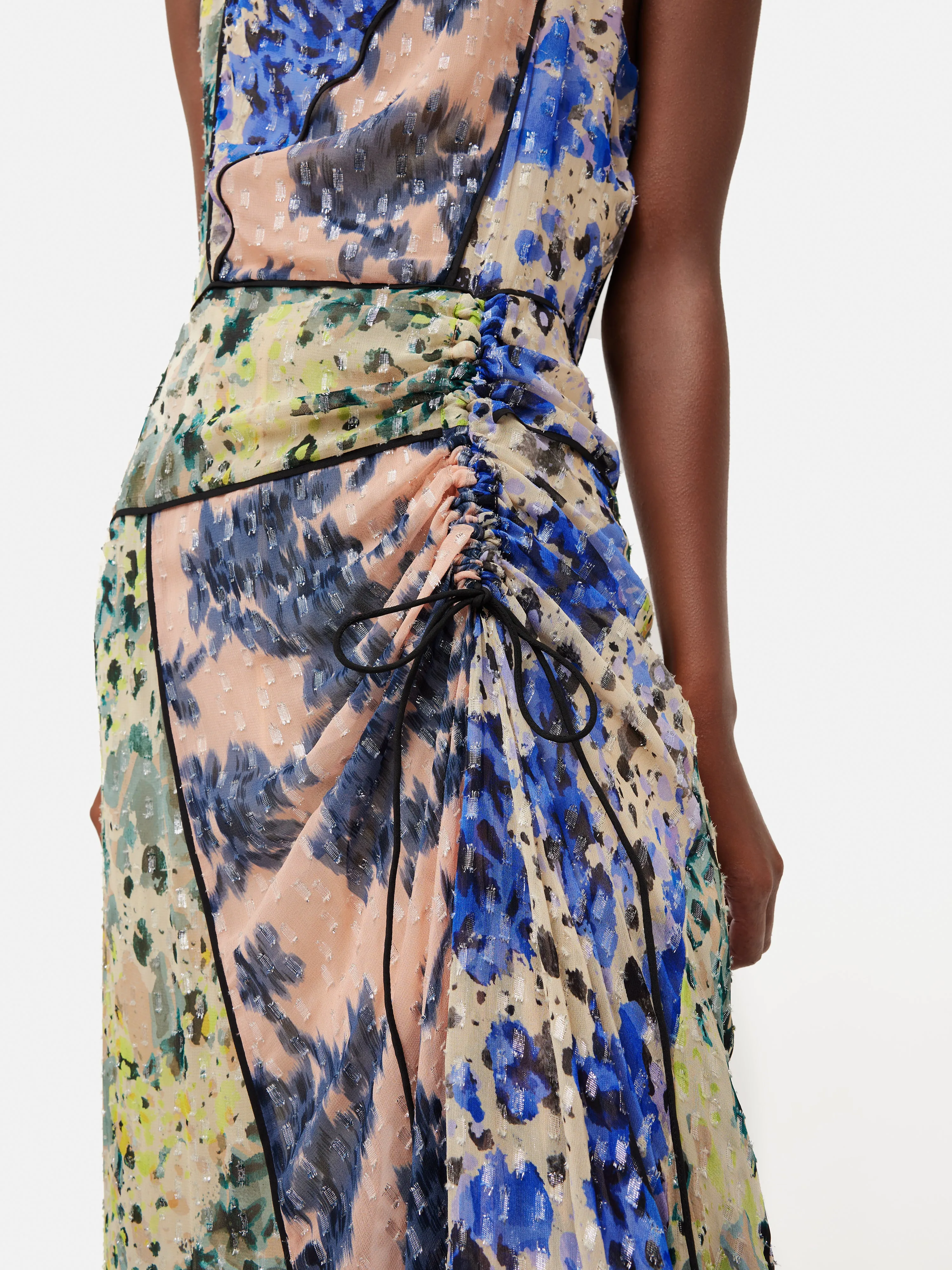 Ikat Posy Metallic Maxi Dress | Multi sold by Jigsaw product image thumbnail 4