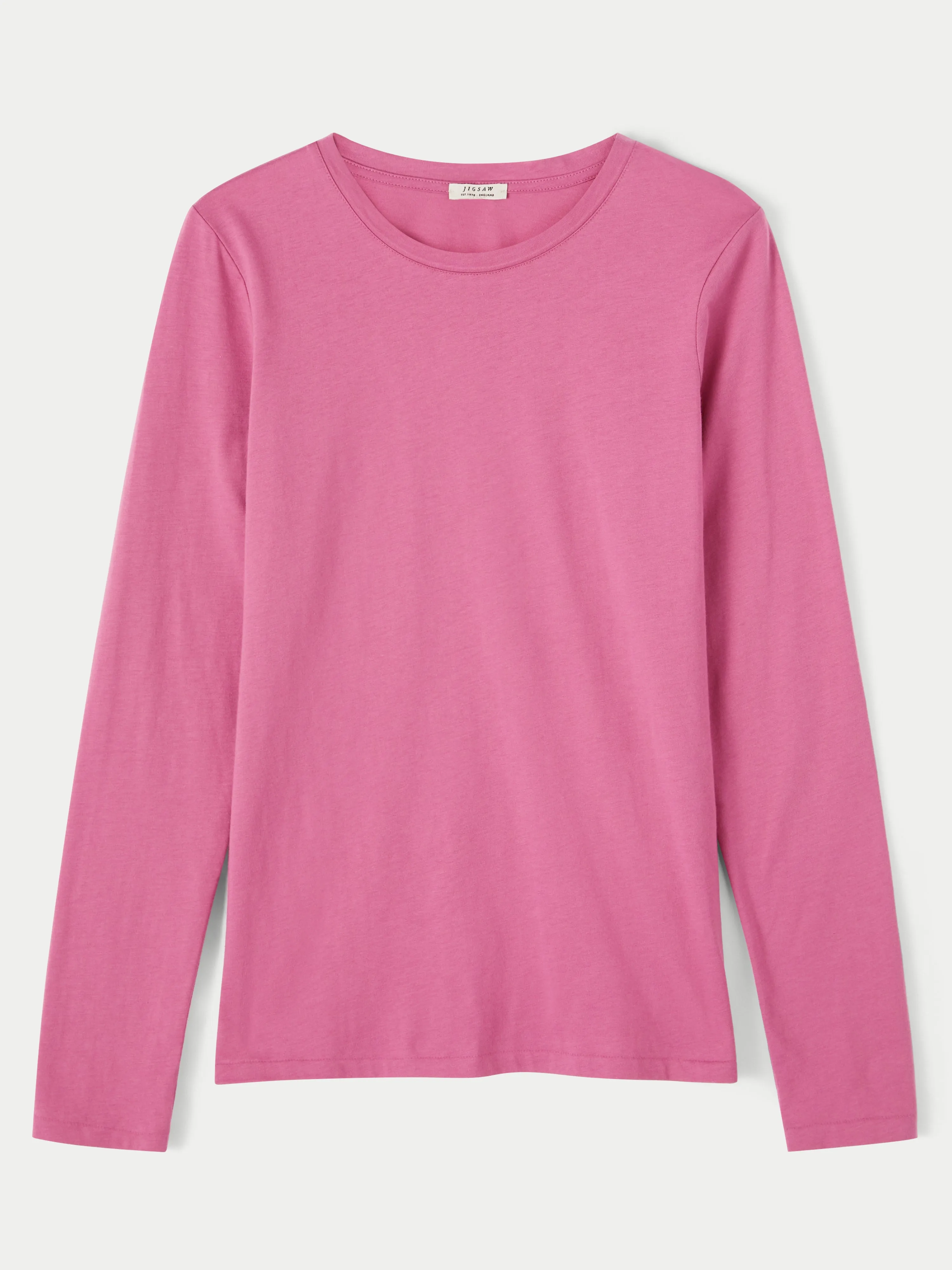 Supima Cotton Long Sleeve Tee | Pink sold by Jigsaw product image thumbnail 5