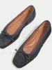 Chiswick Calf Hair Ballerina | Navy sold by Jigsaw