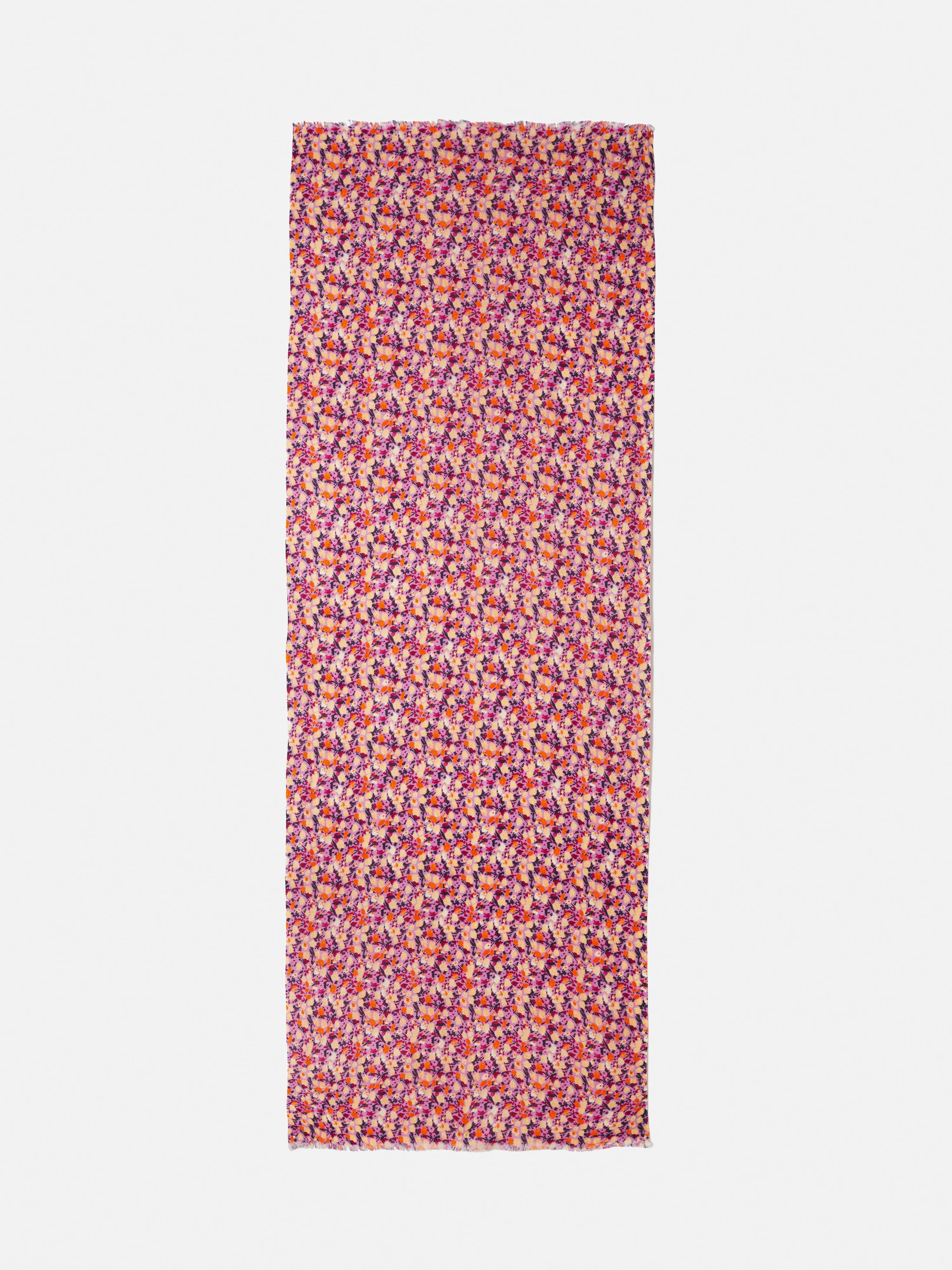 Carnation Wool Silk Scarf | Lilac sold by Jigsaw product image thumbnail 3