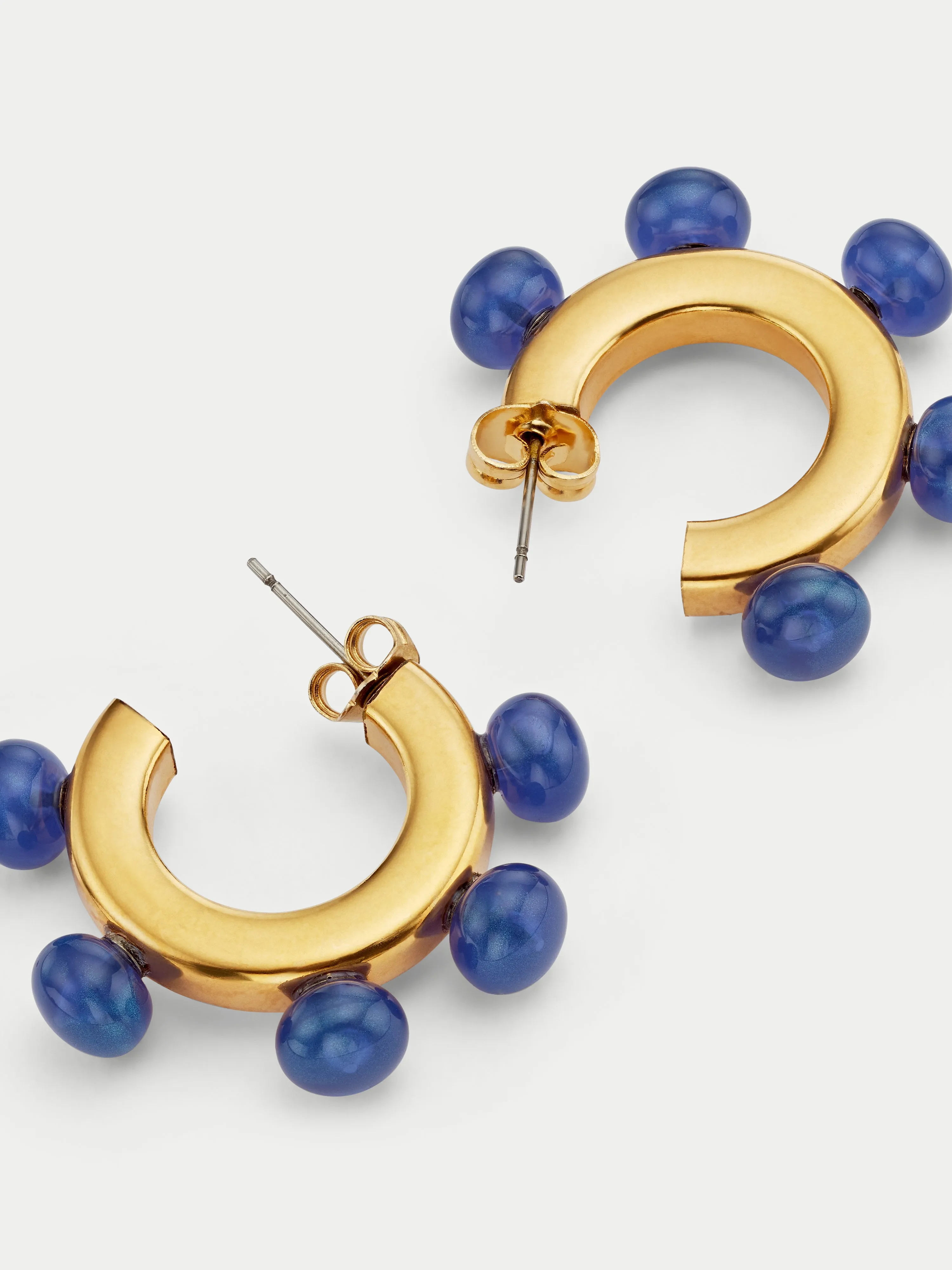 Ball Hoop Earring | Blue sold by Jigsaw product image thumbnail 2