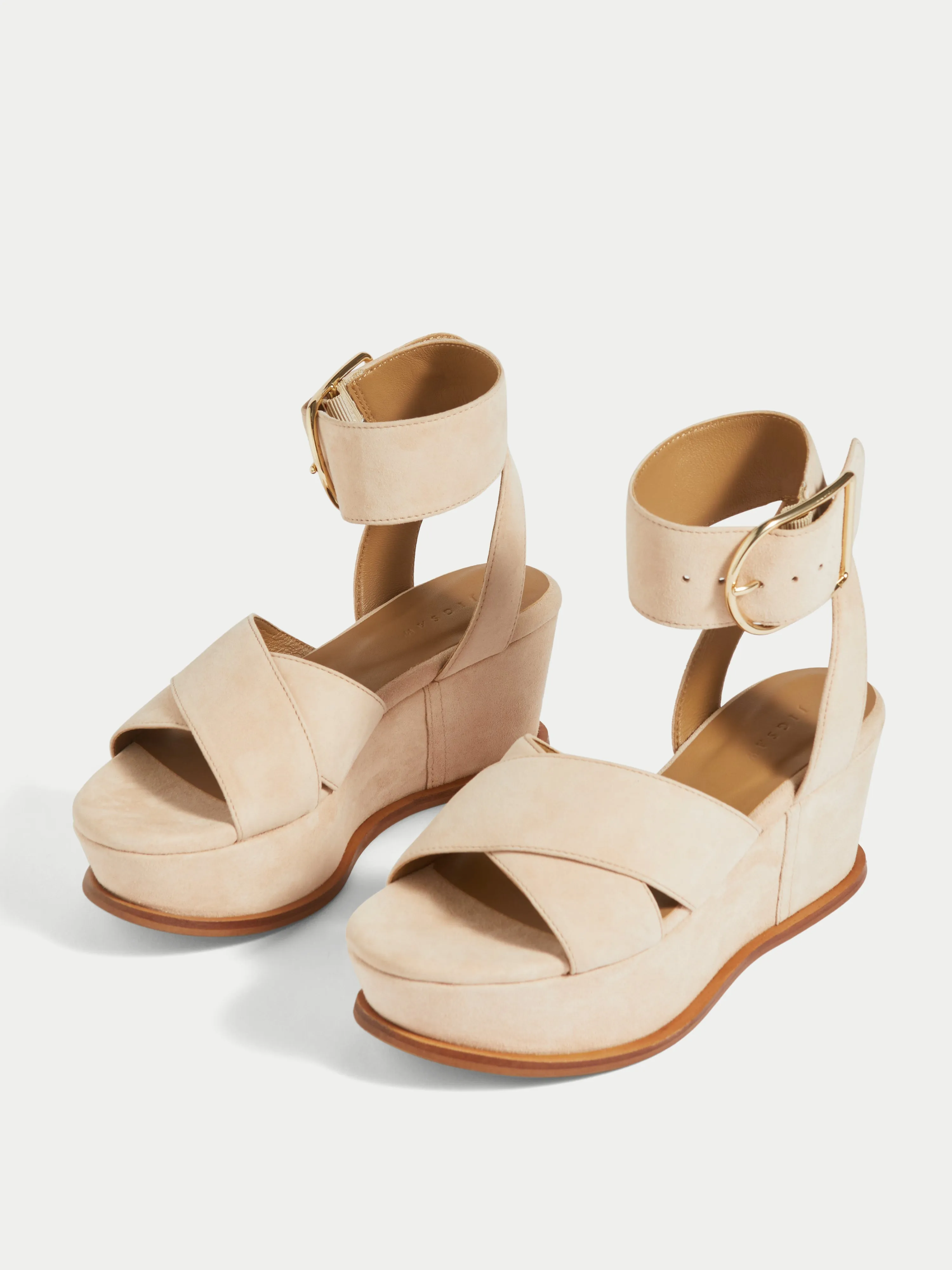 Ives Suede Wedge | Nude sold by Jigsaw product image thumbnail 2
