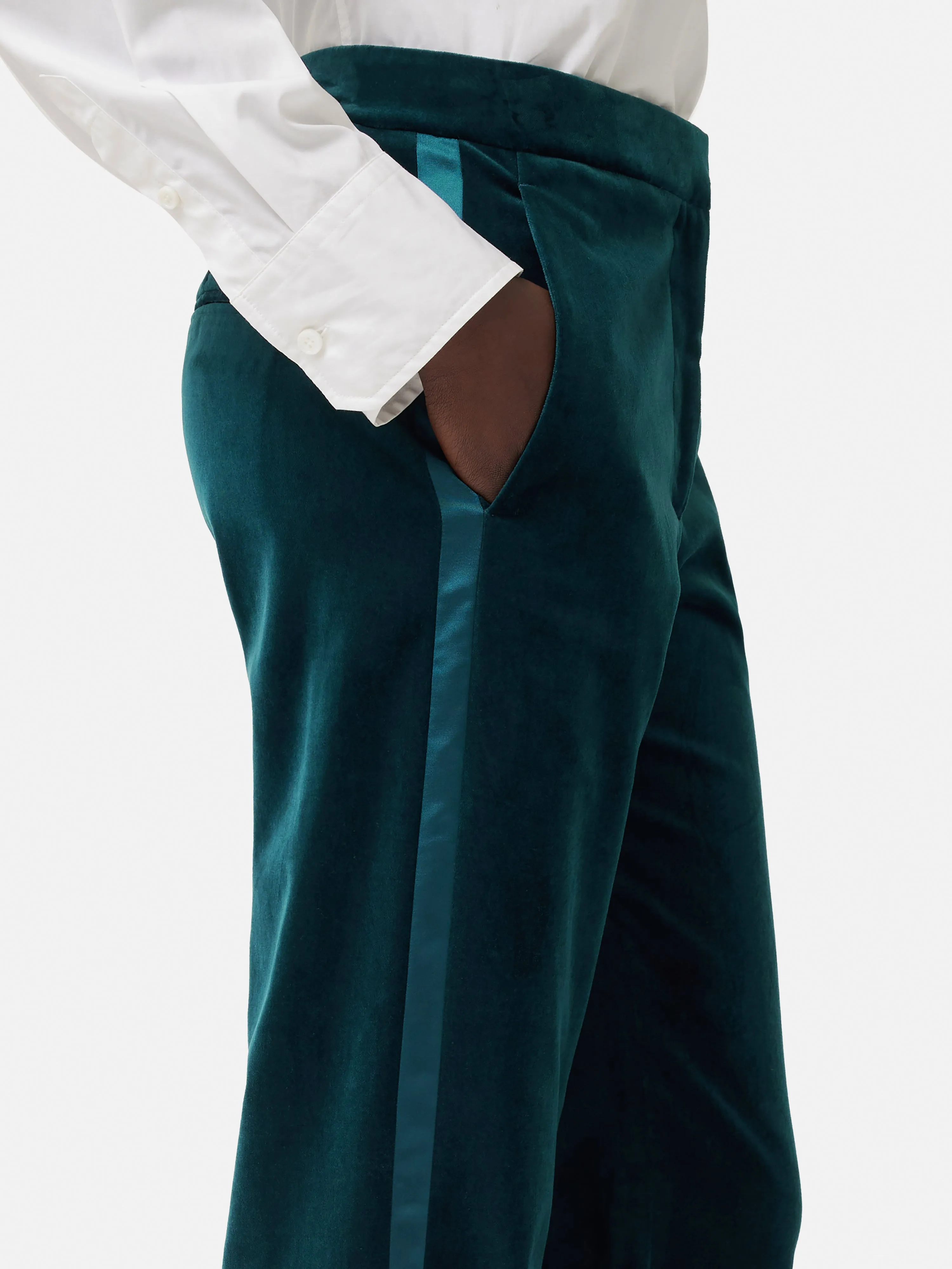 Velvet Mason Trouser | Teal sold by Jigsaw product image thumbnail 2