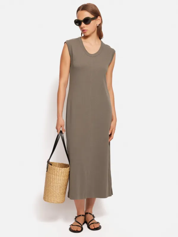 Column T Shirt Dress | Taupe sold by Jigsaw