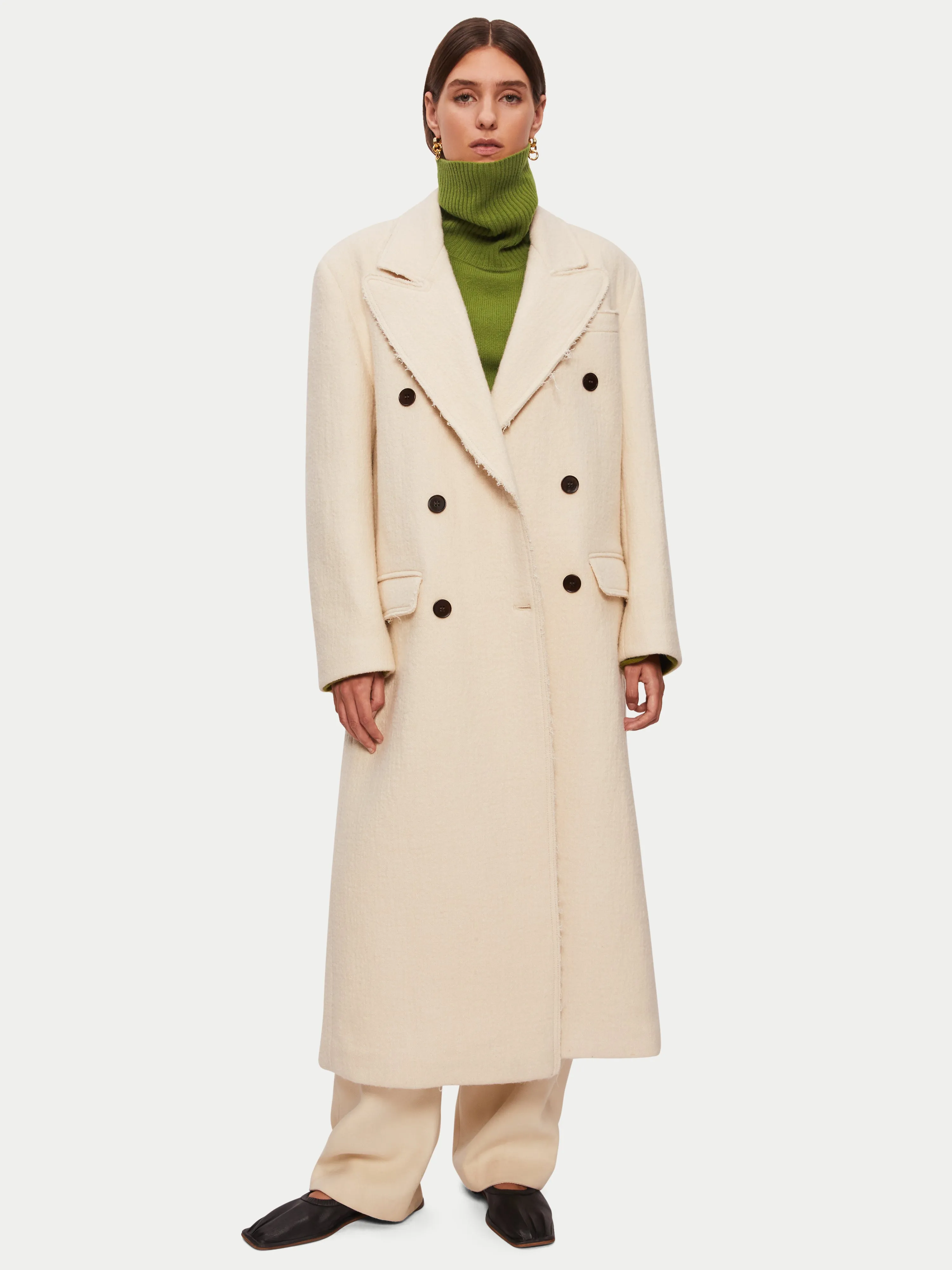 Merino Scoop Hem Jumper | Green sold by Jigsaw product image thumbnail 2