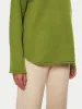Merino Scoop Hem Jumper | Green sold by Jigsaw