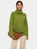Merino Scoop Hem Jumper | Green sold by Jigsaw