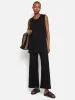 Linen Cotton Knitted Tunic | Black sold by Jigsaw