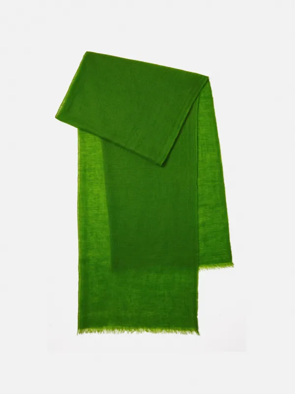 Pure Cashmere Gauze Scarf | Green sold by Jigsaw