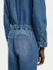 Denim Button Through Jumpsuit | Mid Blue sold by Jigsaw