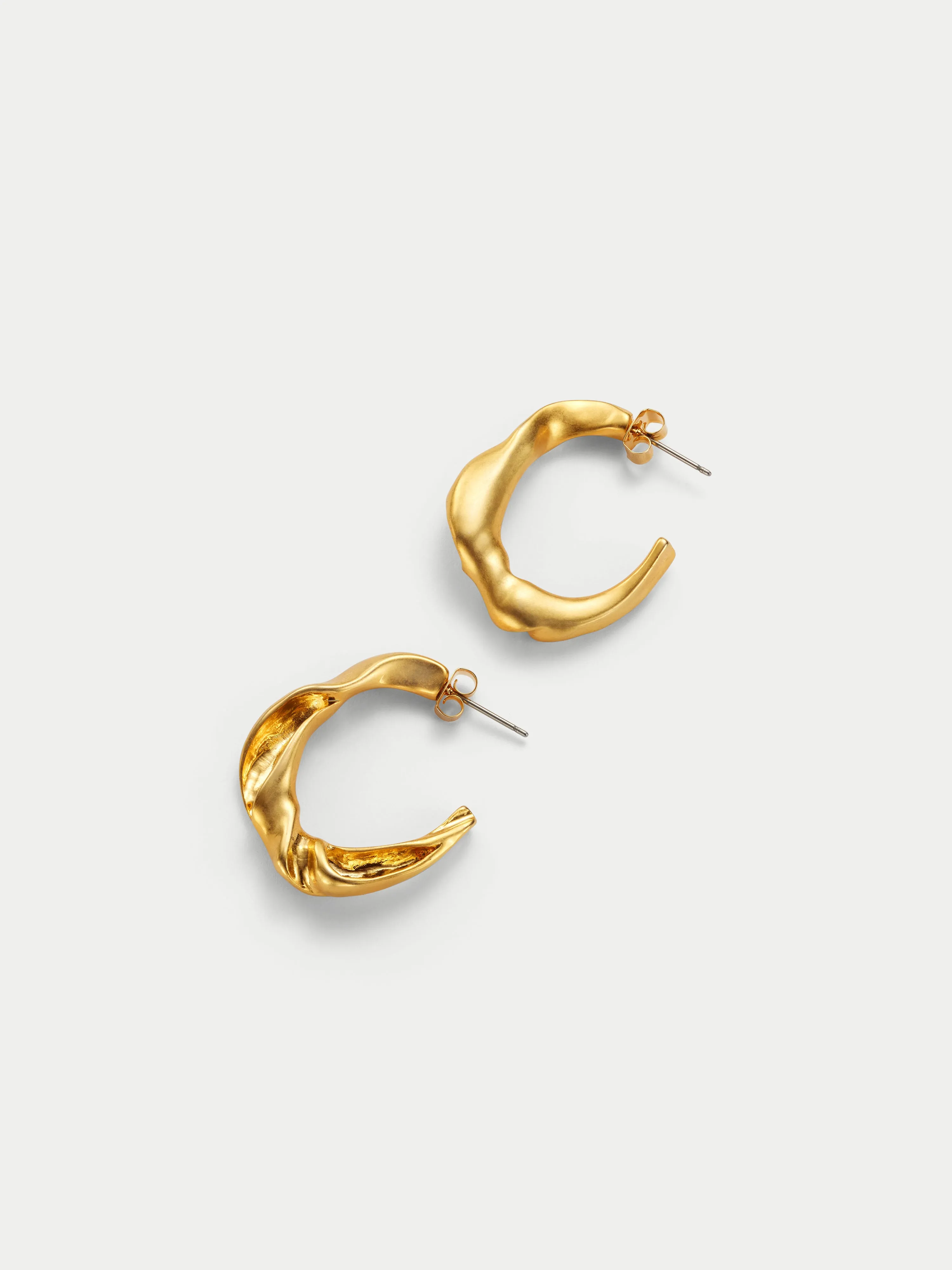 Twisted Hoop Earring | Gold sold by Jigsaw product image thumbnail 2