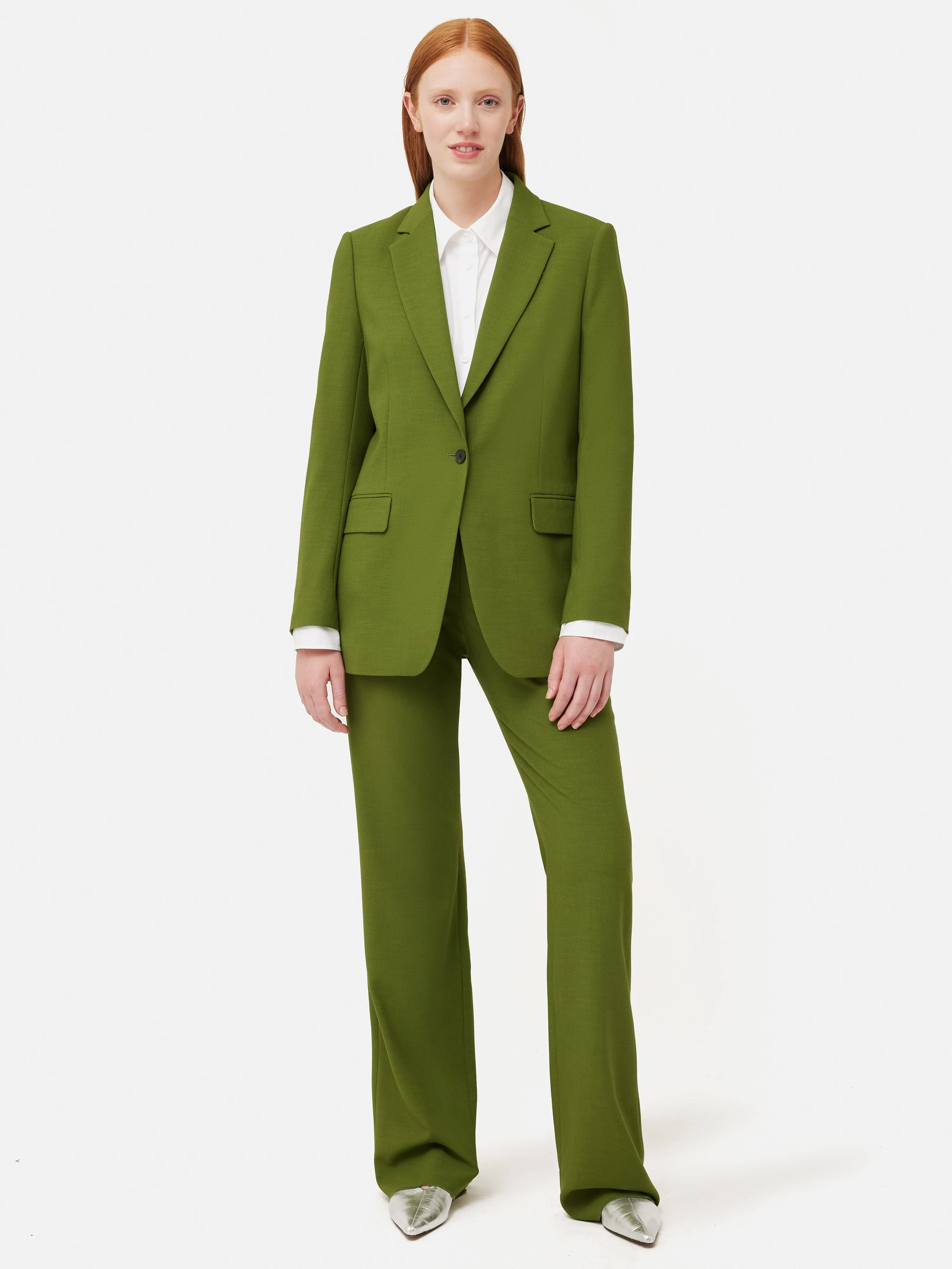 Crosshatch Knox Blazer | Green sold by Jigsaw product image thumbnail 5