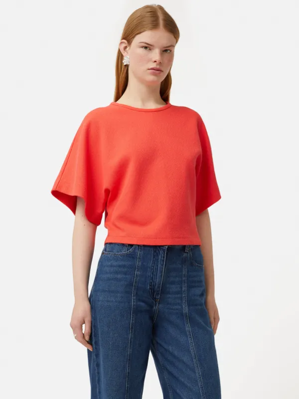 Textured Jersey Top | Coral sold by Jigsaw