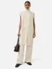 Milano Longline Gilet | Cream sold by Jigsaw