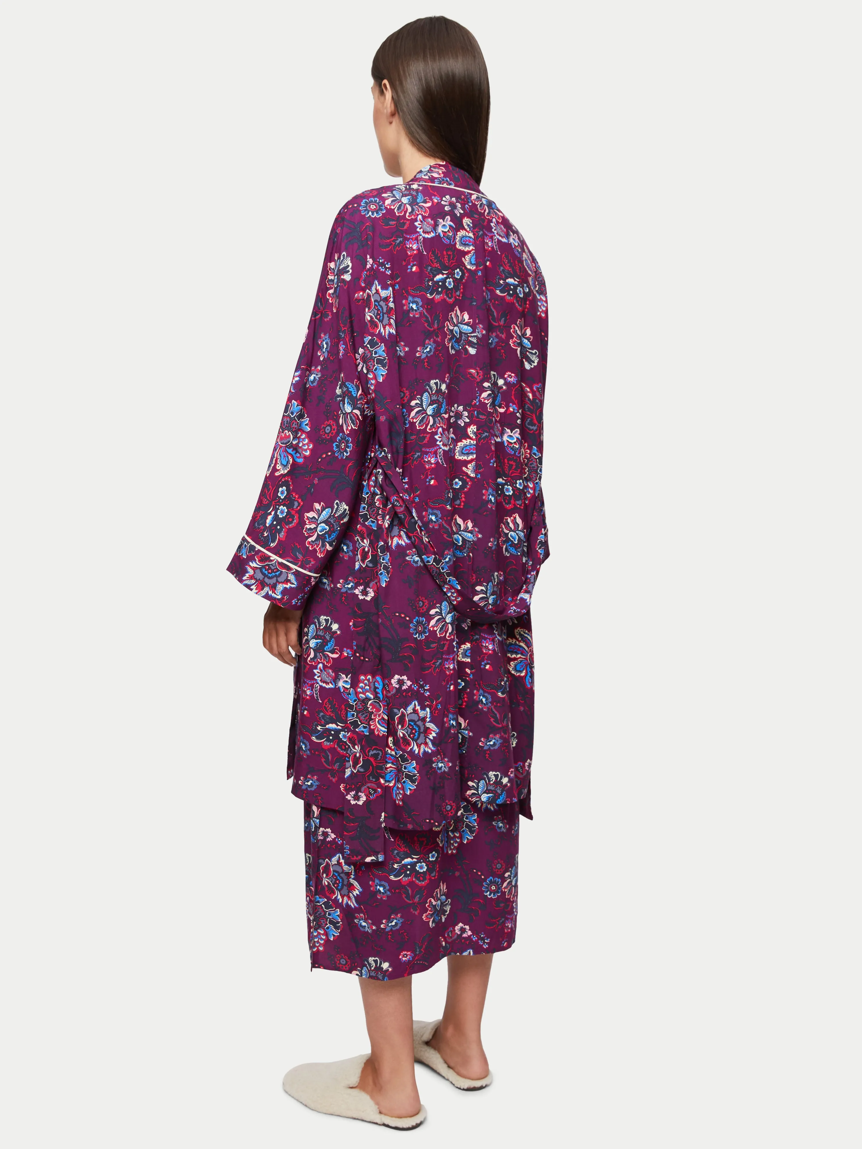 Rococo Modal Robe | Purple sold by Jigsaw product image thumbnail 4