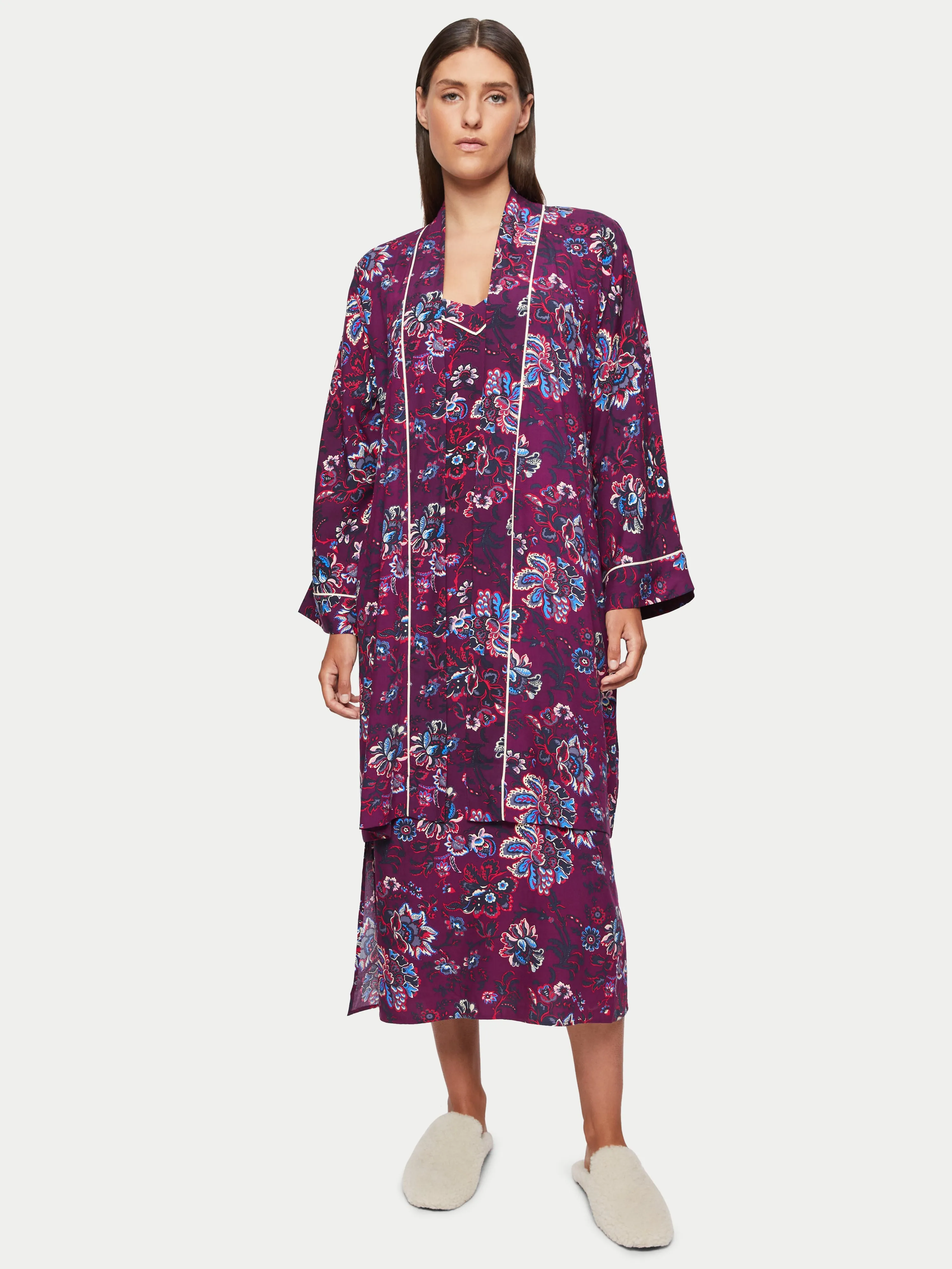 Rococo Modal Robe | Purple sold by Jigsaw