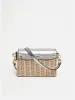 Boxy Straw Cross Body | Silver sold by Jigsaw