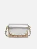 Boxy Straw Cross Body | Silver sold by Jigsaw