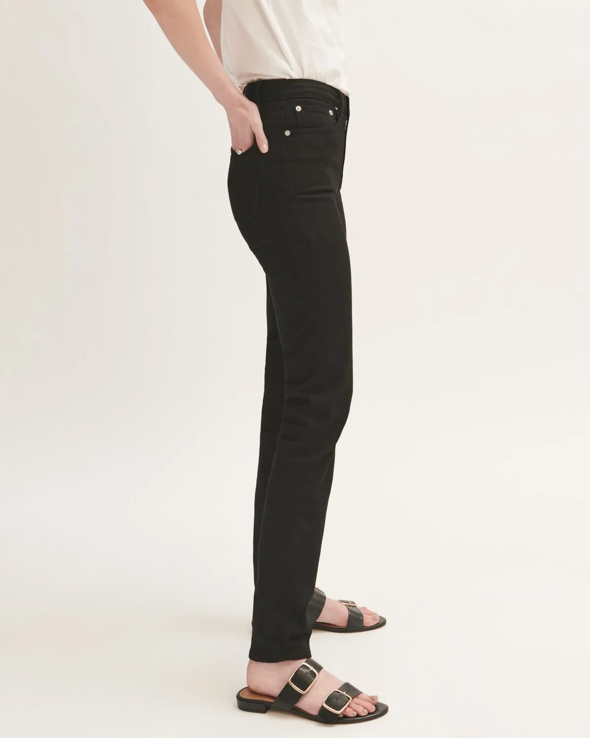 32 Inch Hampton Slim Tapered Jean | Black sold by Jigsaw product image thumbnail 5