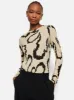 Hydra Coral Cotton Top | Cream sold by Jigsaw
