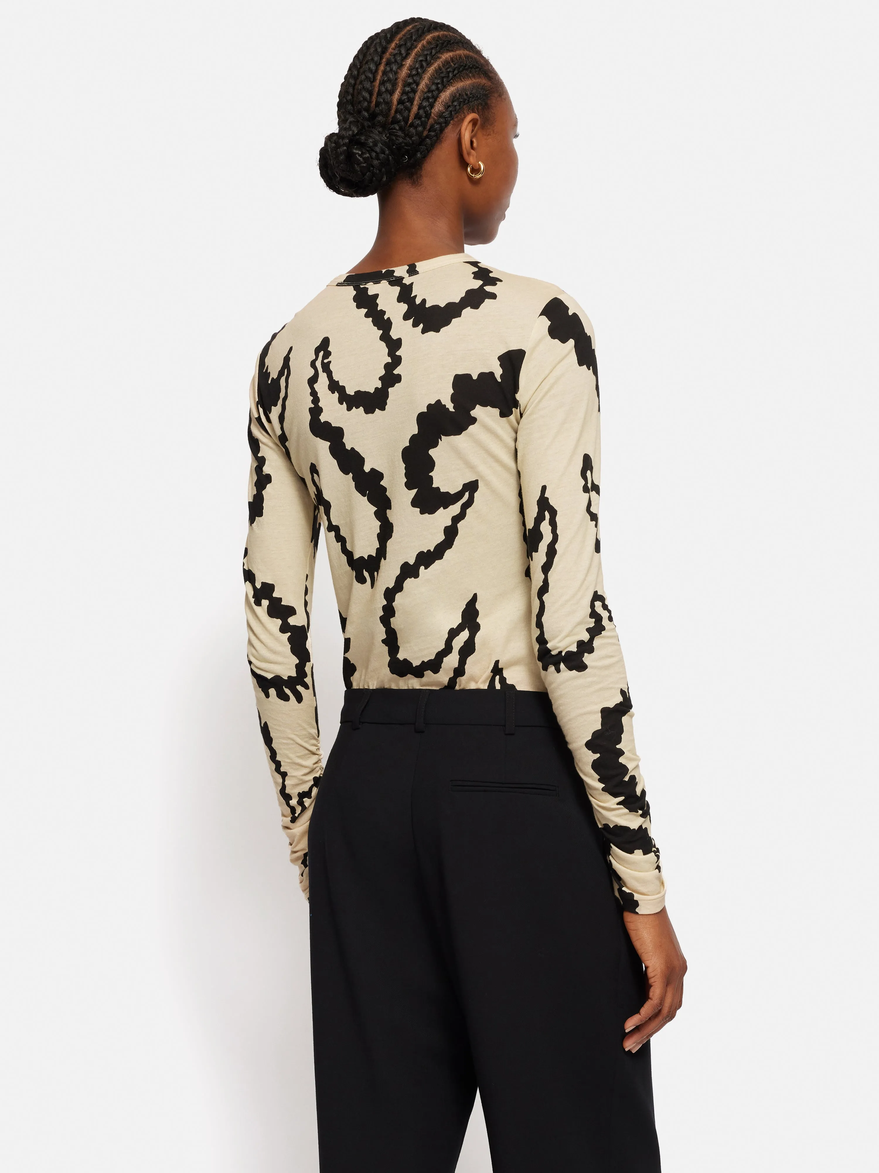 Hydra Coral Cotton Top | Cream sold by Jigsaw product image thumbnail 5