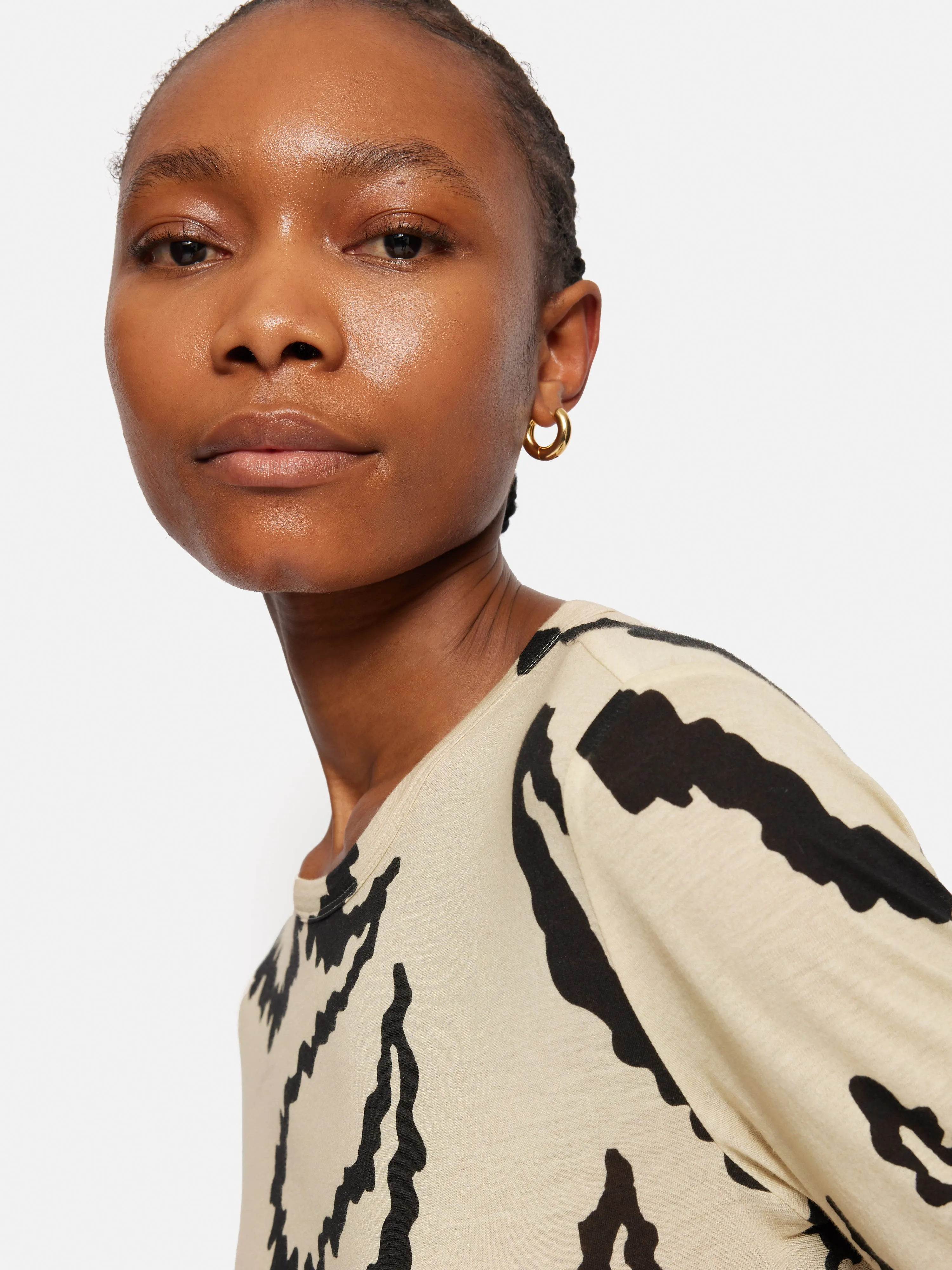 Hydra Coral Cotton Top | Cream sold by Jigsaw product image thumbnail 2