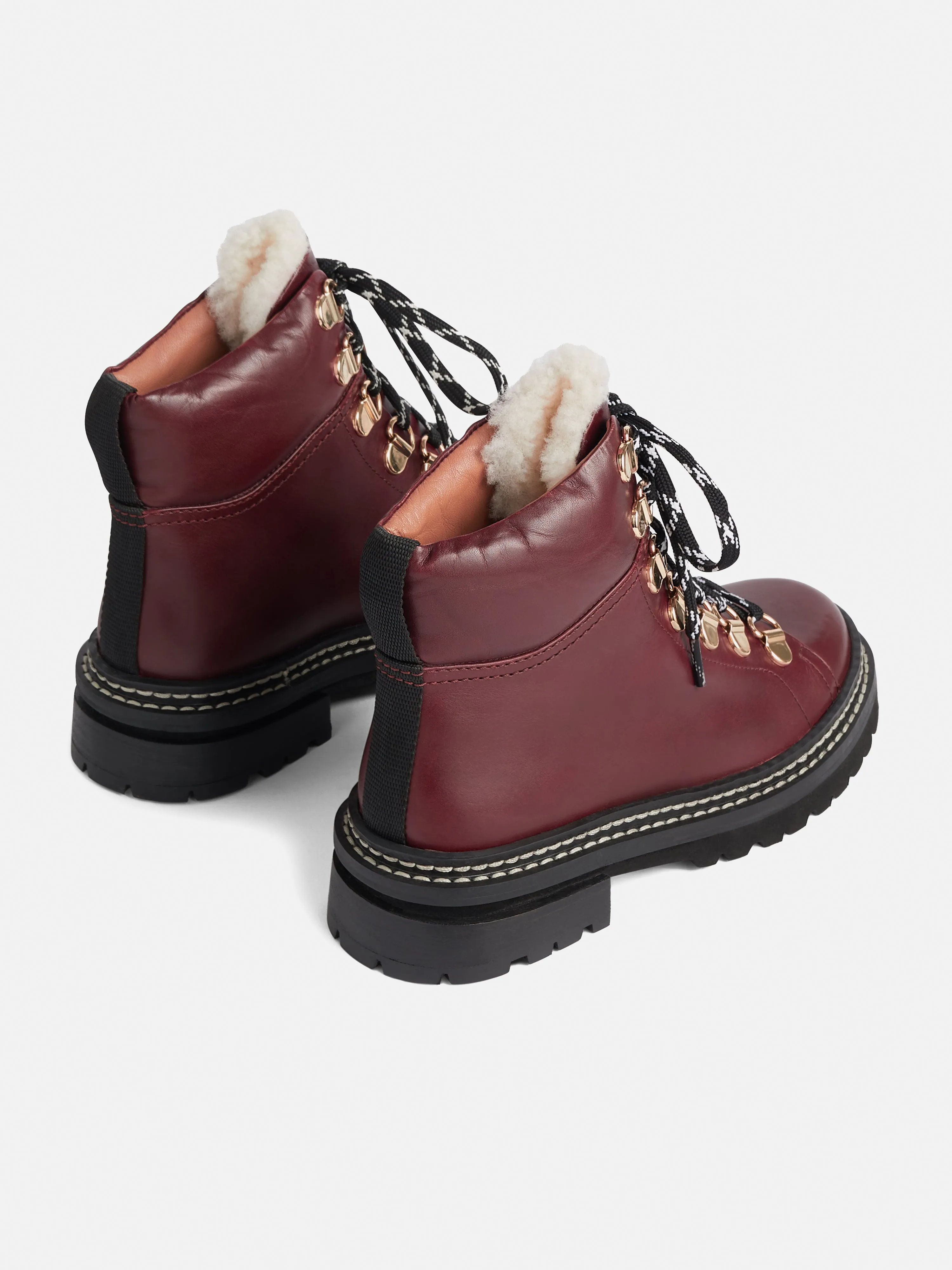 Otley Leather Trek Boot | Red sold by Jigsaw product image thumbnail 5