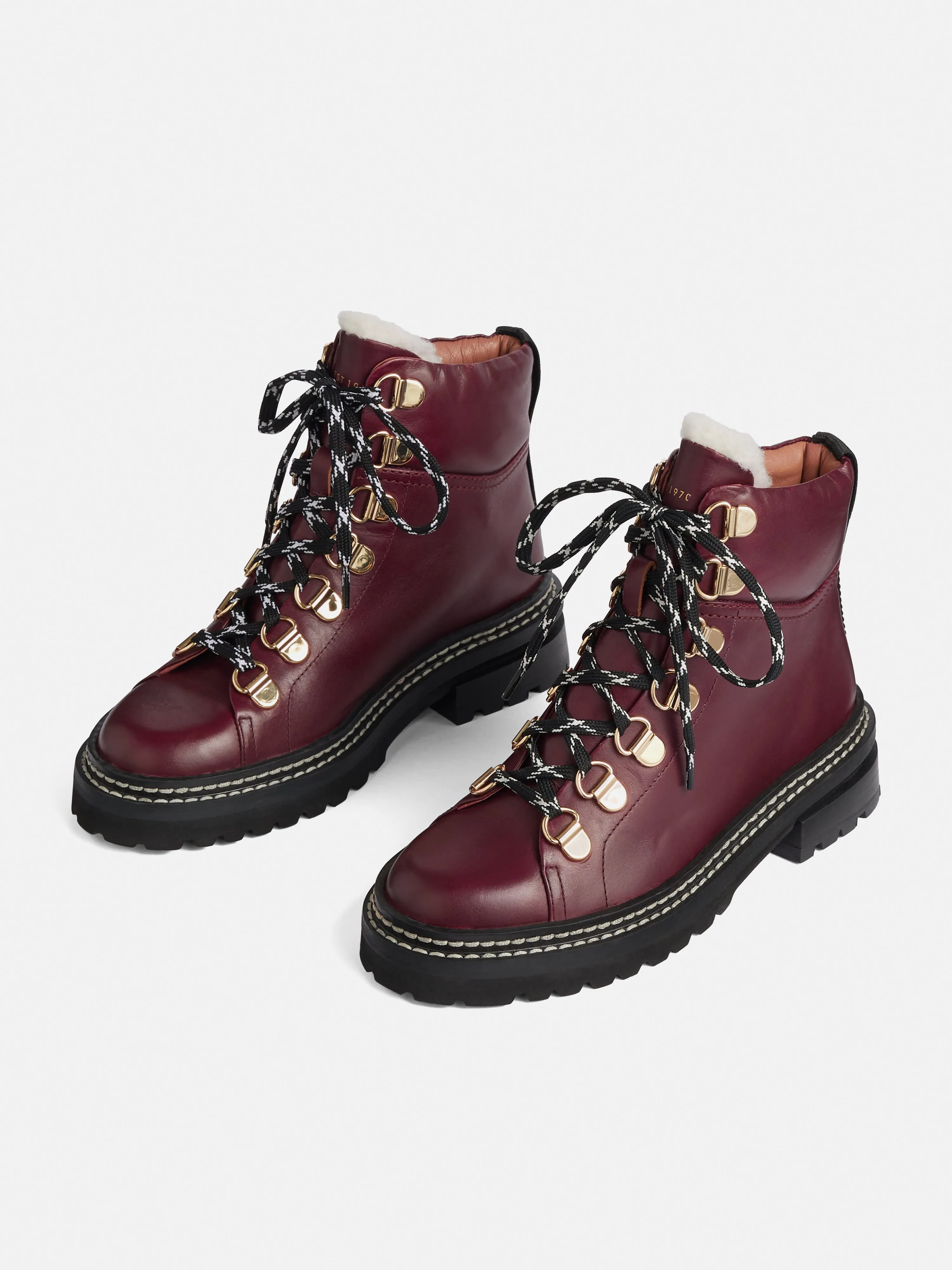 Otley Leather Trek Boot | Red sold by Jigsaw product image thumbnail 3