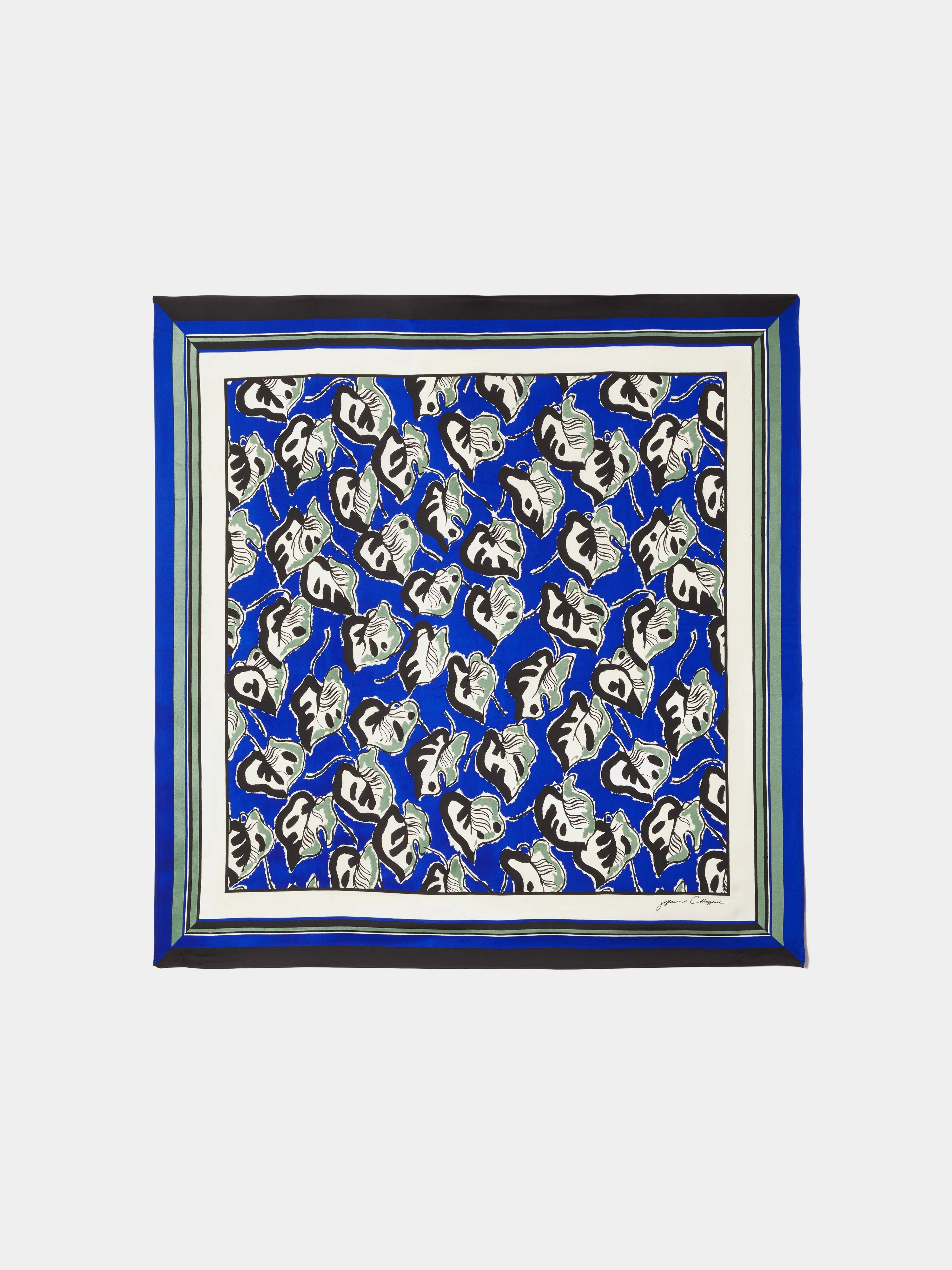 Collagerie Arthouse Silk Twill Square | Blue sold by Jigsaw product image thumbnail 2