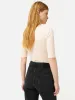 Scoop Neck Rib Top | Ecru sold by Jigsaw