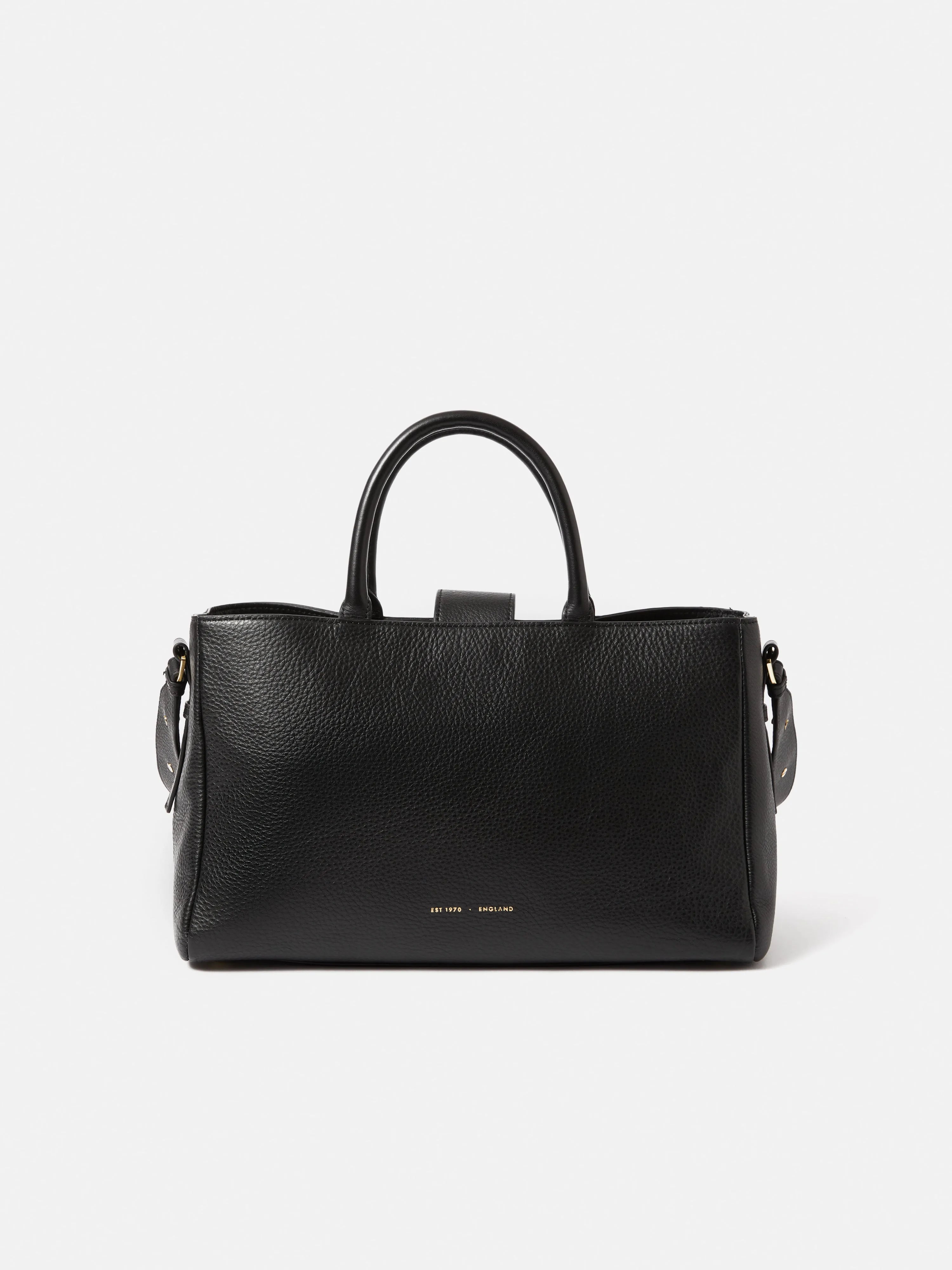 Adela Pebble Leather Tote | Black sold by Jigsaw