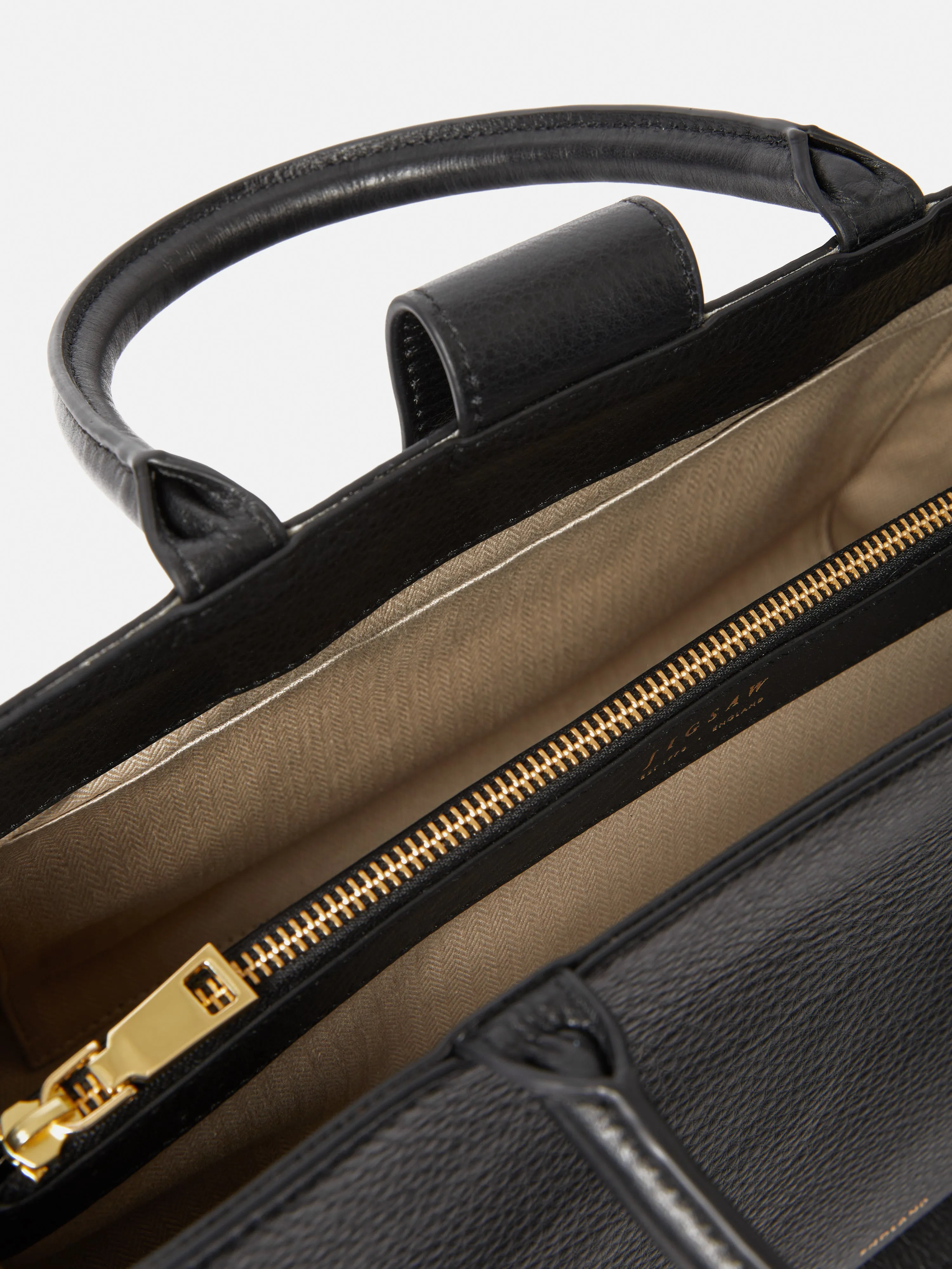 Adela Pebble Leather Tote | Black sold by Jigsaw product image thumbnail 4