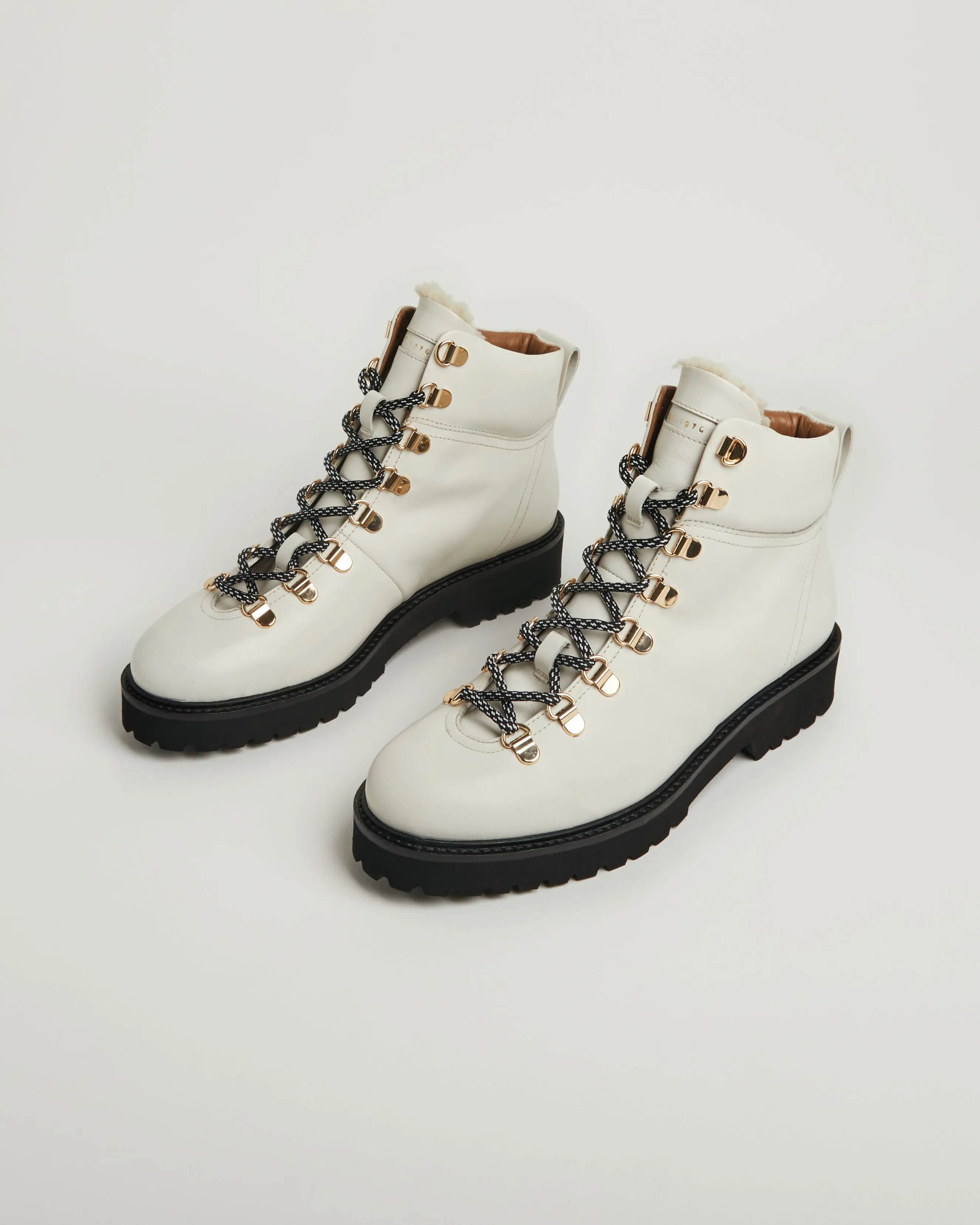 Burnham Leather Lace Up Boot | Cream sold by Jigsaw product image thumbnail 2