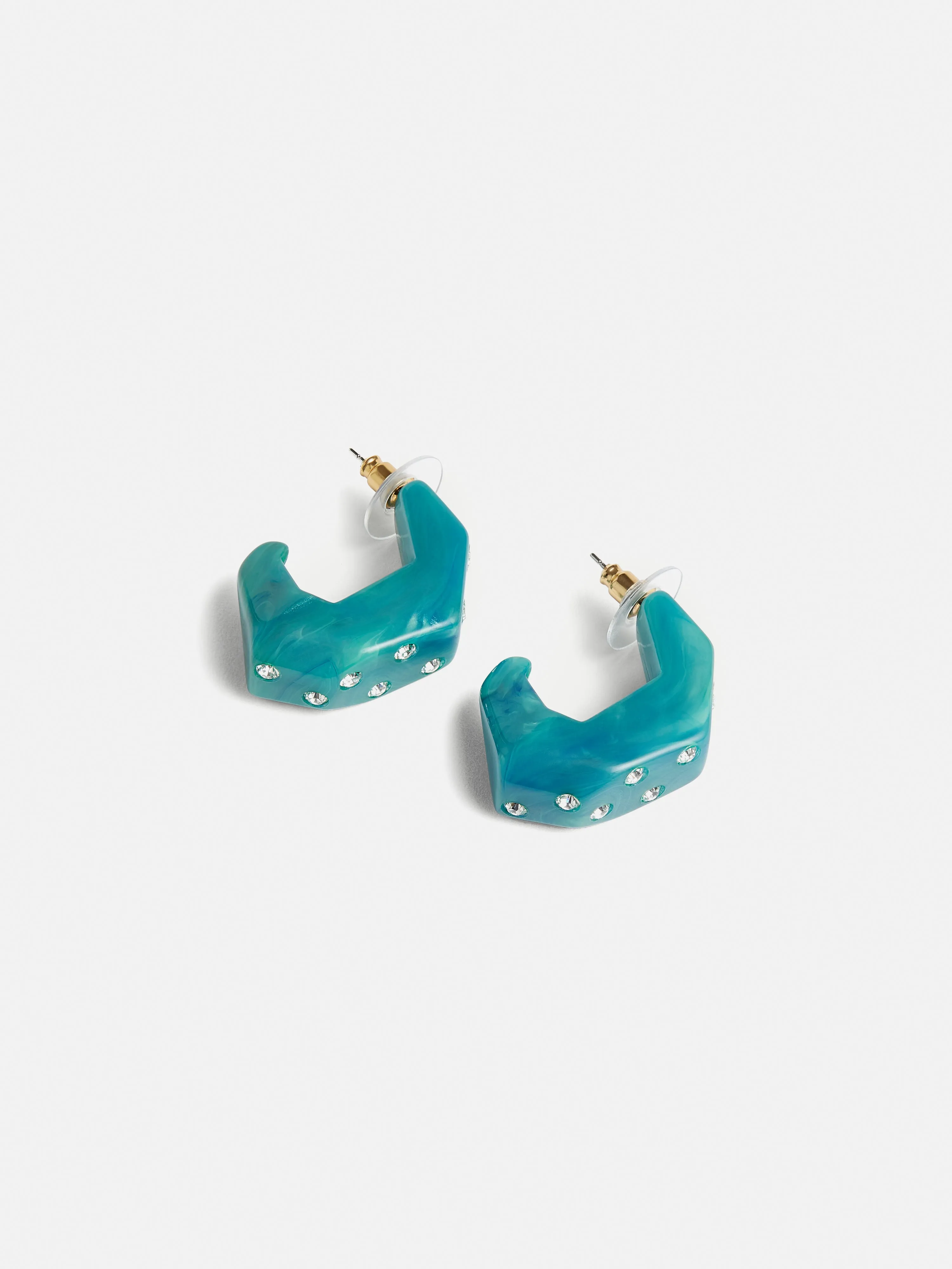 Sparkle Diamante Earring | Green sold by Jigsaw product image thumbnail 4
