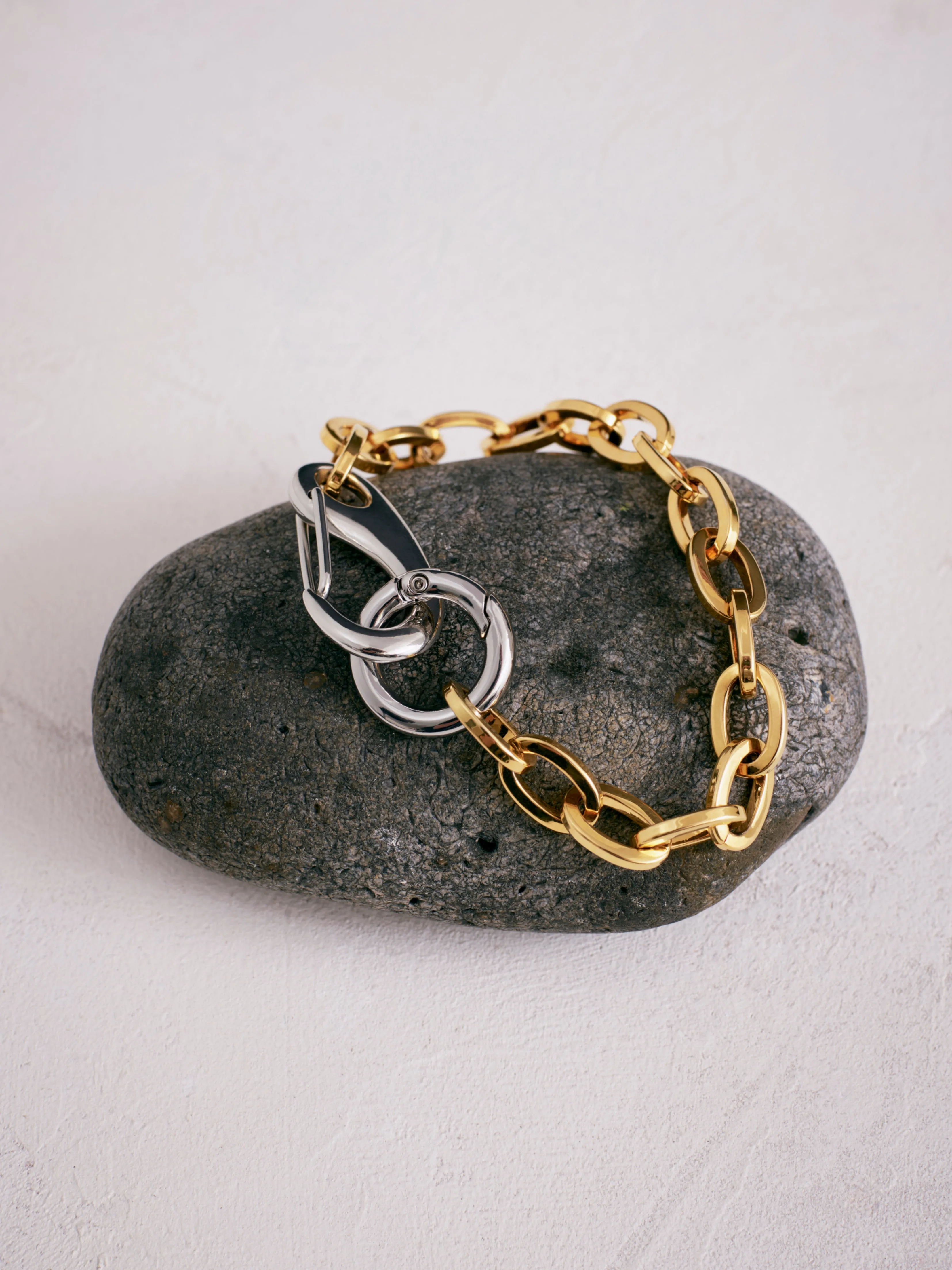 Collagerie Mix Metal Bracelet | Gold sold by Jigsaw