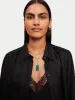 Malachite Pendant Necklace | Gold sold by Jigsaw