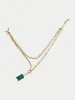 Malachite Pendant Necklace | Gold sold by Jigsaw