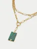Malachite Pendant Necklace | Gold sold by Jigsaw