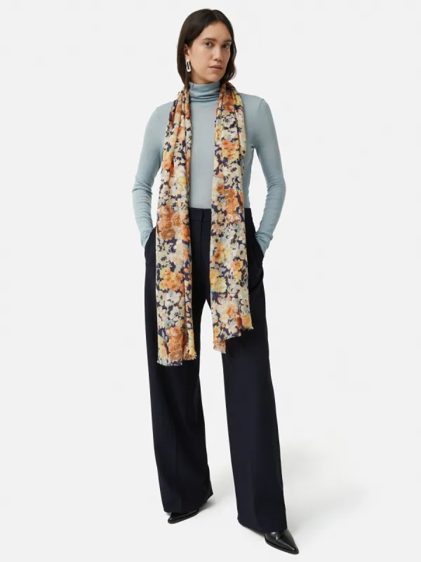 Sheer Petal Gauze Scarf | Multi sold by Jigsaw
