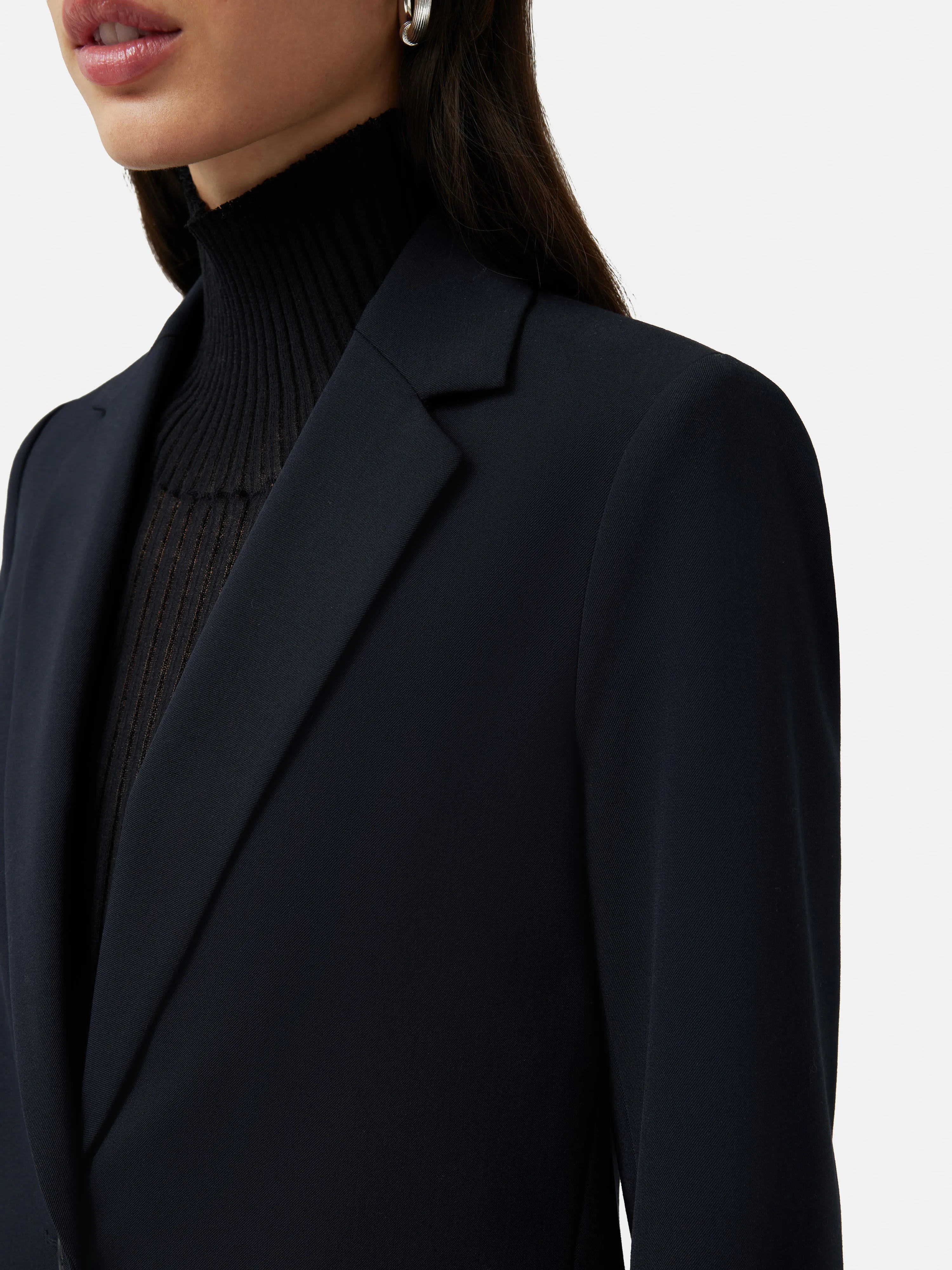 Jigsaw Paris Brook Shortline Jacket | Navy | Parallel