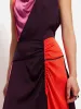 Colour Block Satin Dress | Purple sold by Jigsaw