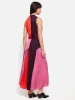 Colour Block Satin Dress | Purple sold by Jigsaw