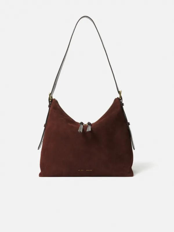 Large Trafalgar Shoulder Bag | Burgundy sold by Jigsaw