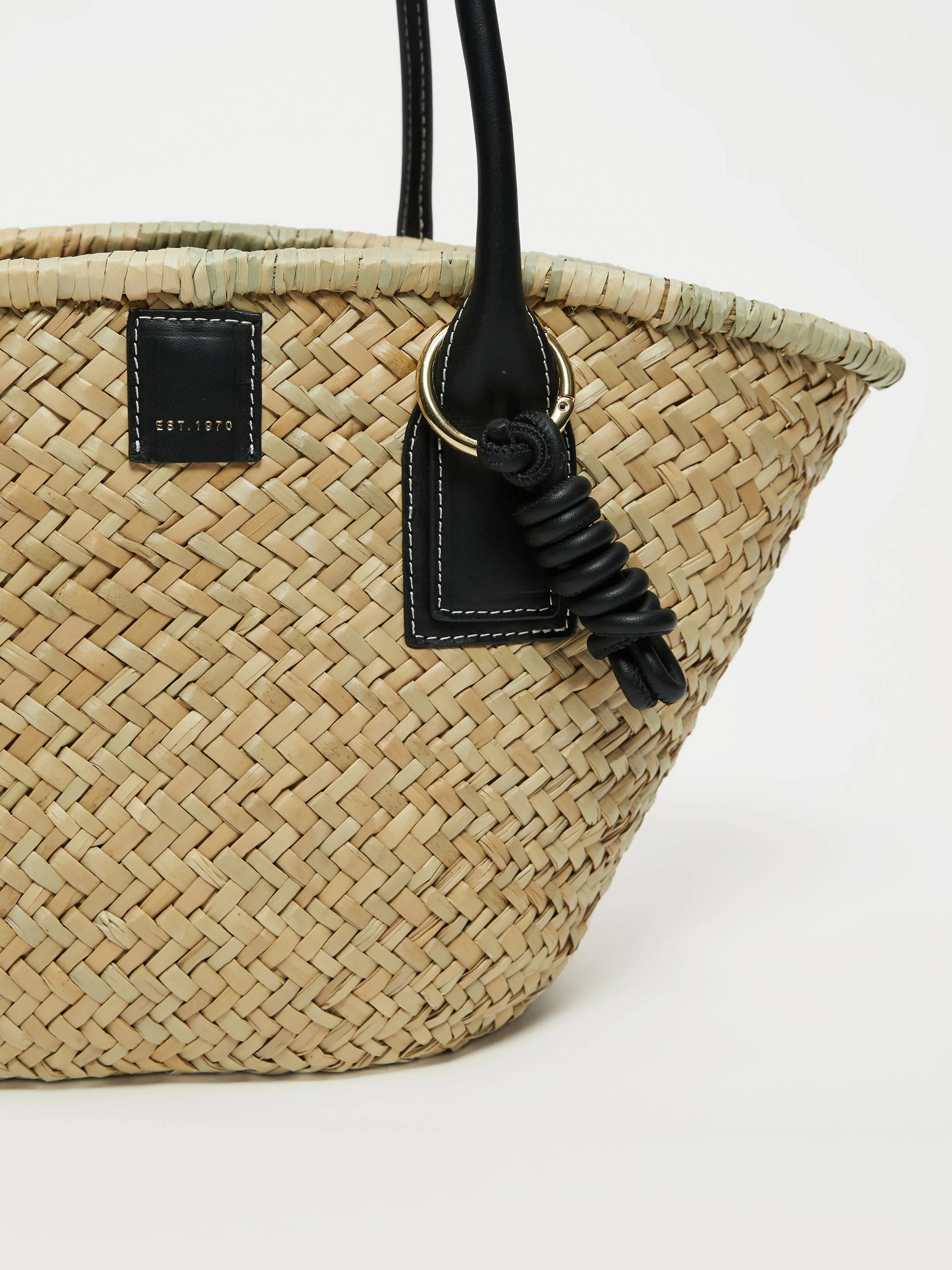 Chiltern Straw Bag | Black sold by Jigsaw product image thumbnail 3