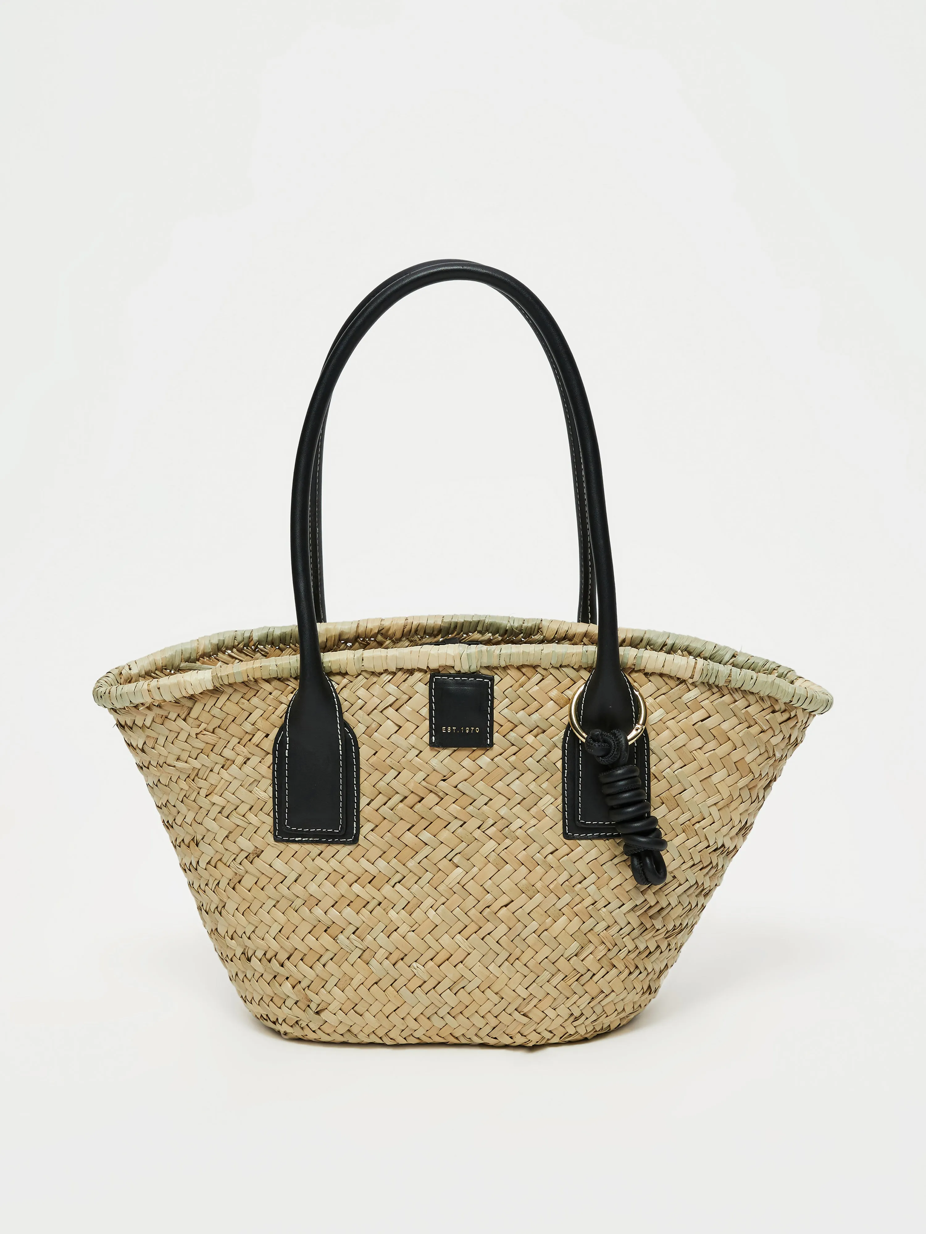 Chiltern Straw Bag | Black sold by Jigsaw