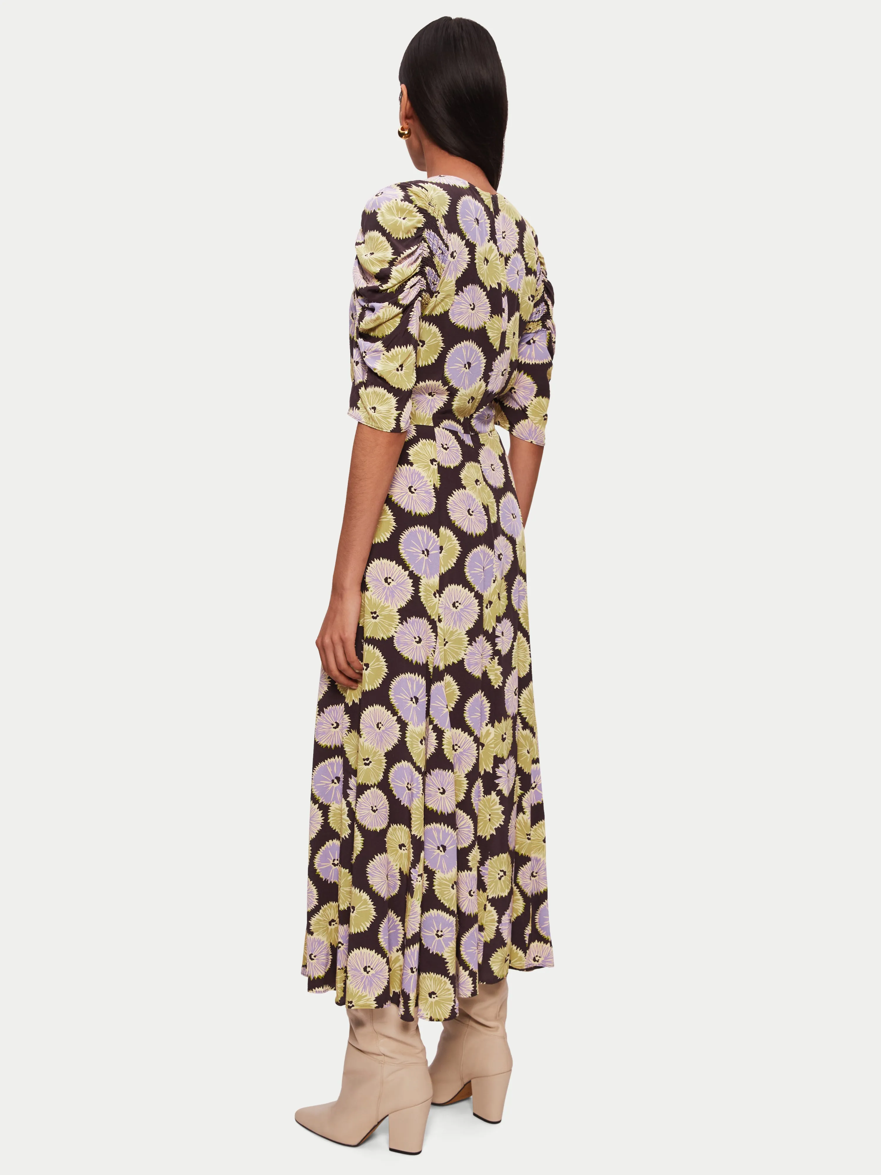 Dandelion Floral Midi Dress | Brown sold by Jigsaw product image thumbnail 5