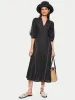 Linen Ric Rac Dress | Black sold by Jigsaw