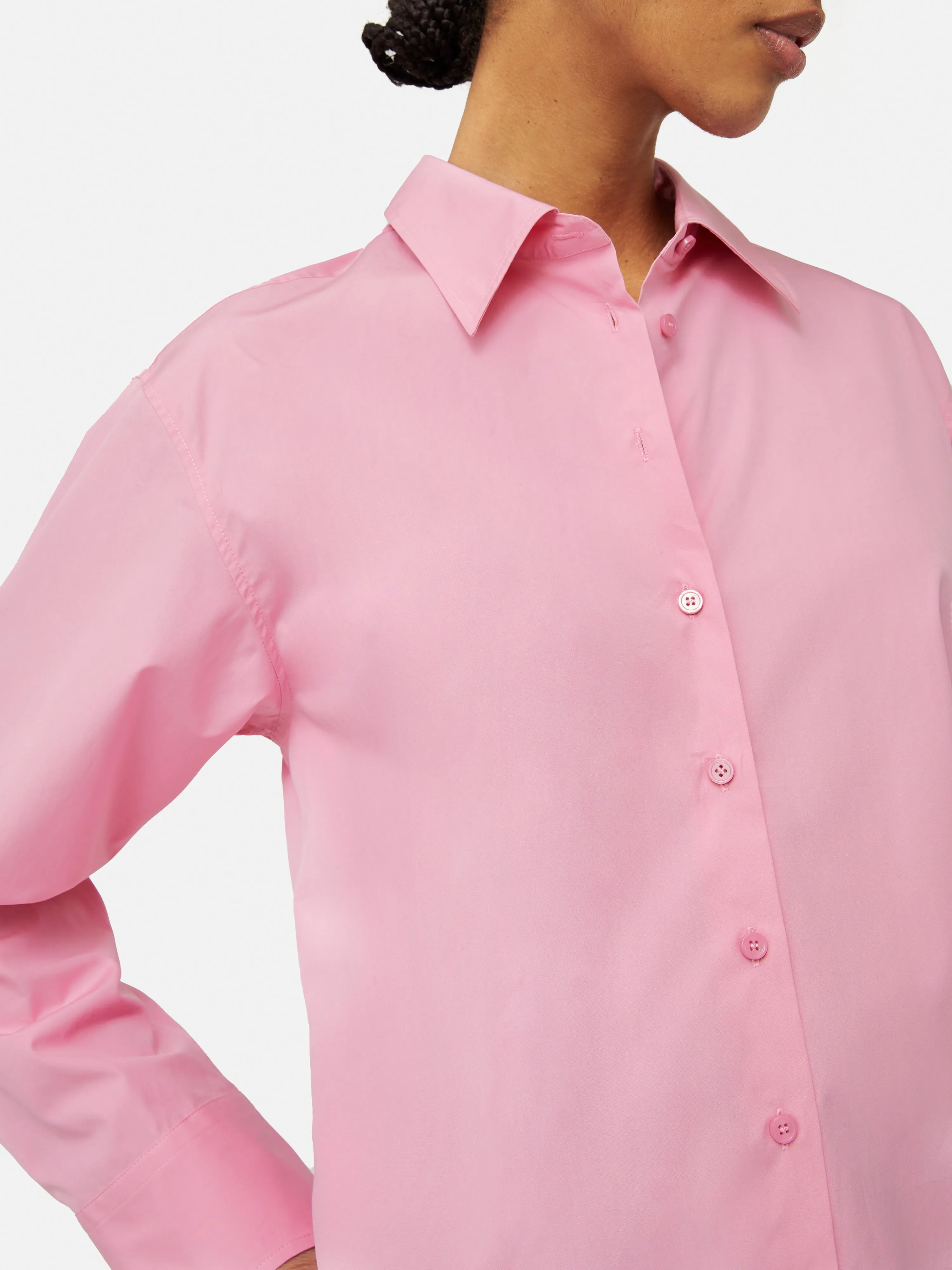 Cotton Poplin Shirt | Pink sold by Jigsaw product image thumbnail 2